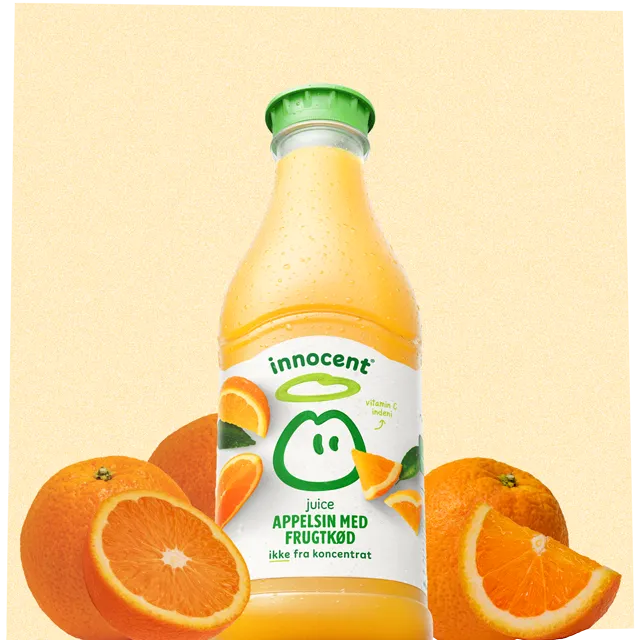 appelsin med frugtkød