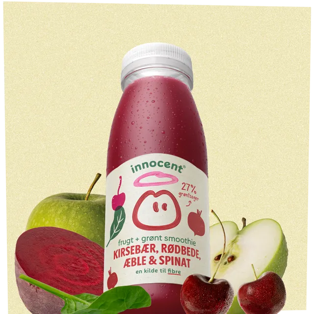 kirsebær, rødbede, æble & spinat